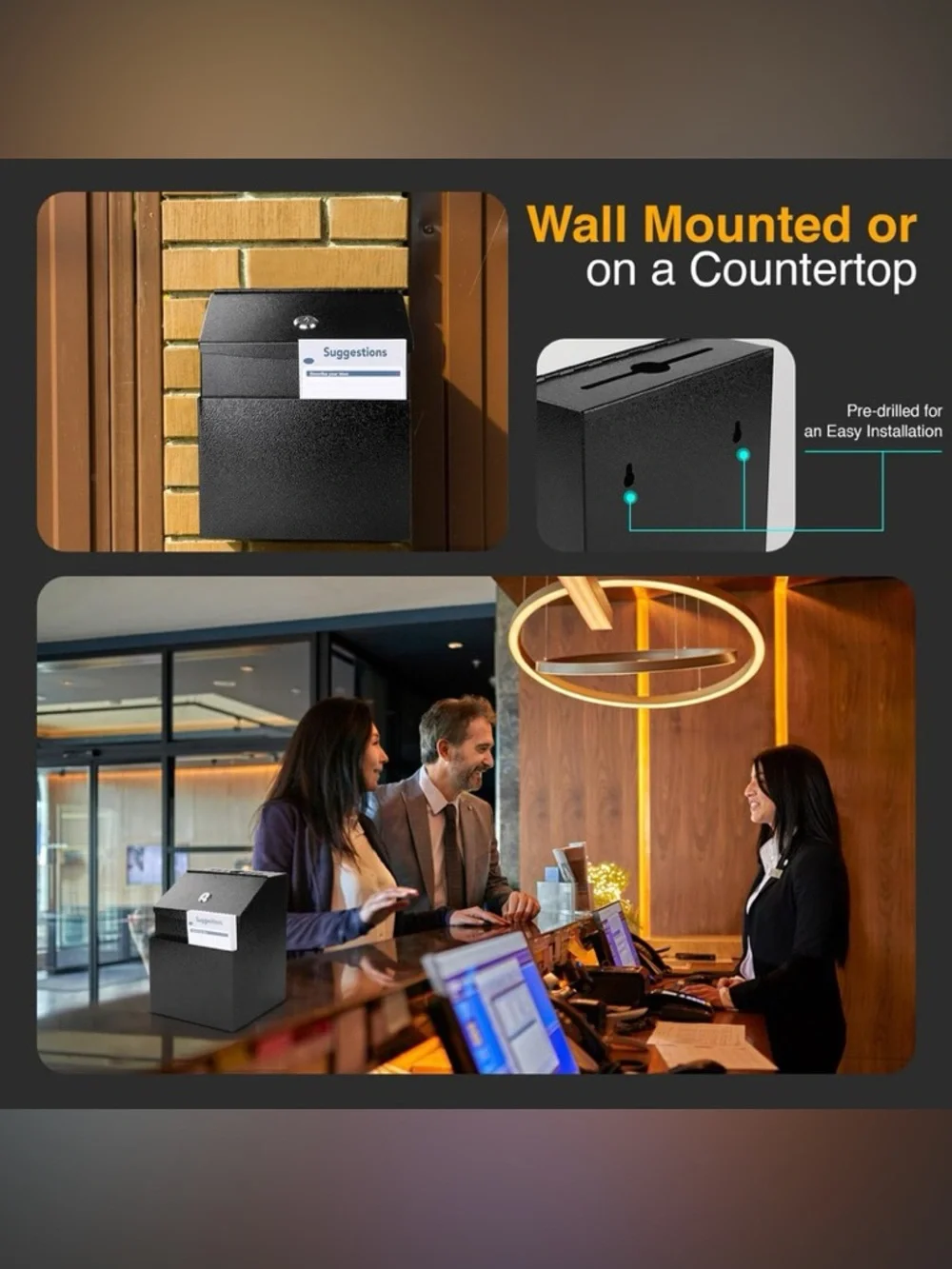 LINSIRON Suggestion Box 2 pc